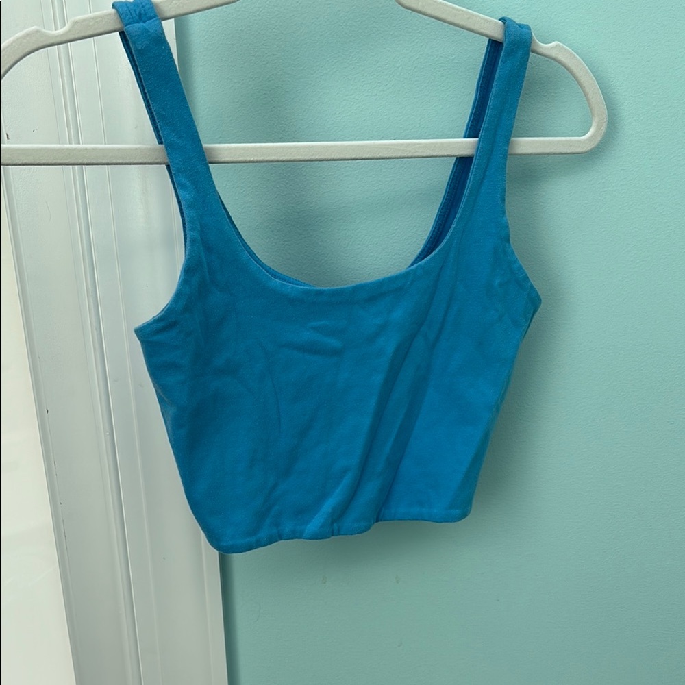 Wild Fable Blue Cropped Tank Top